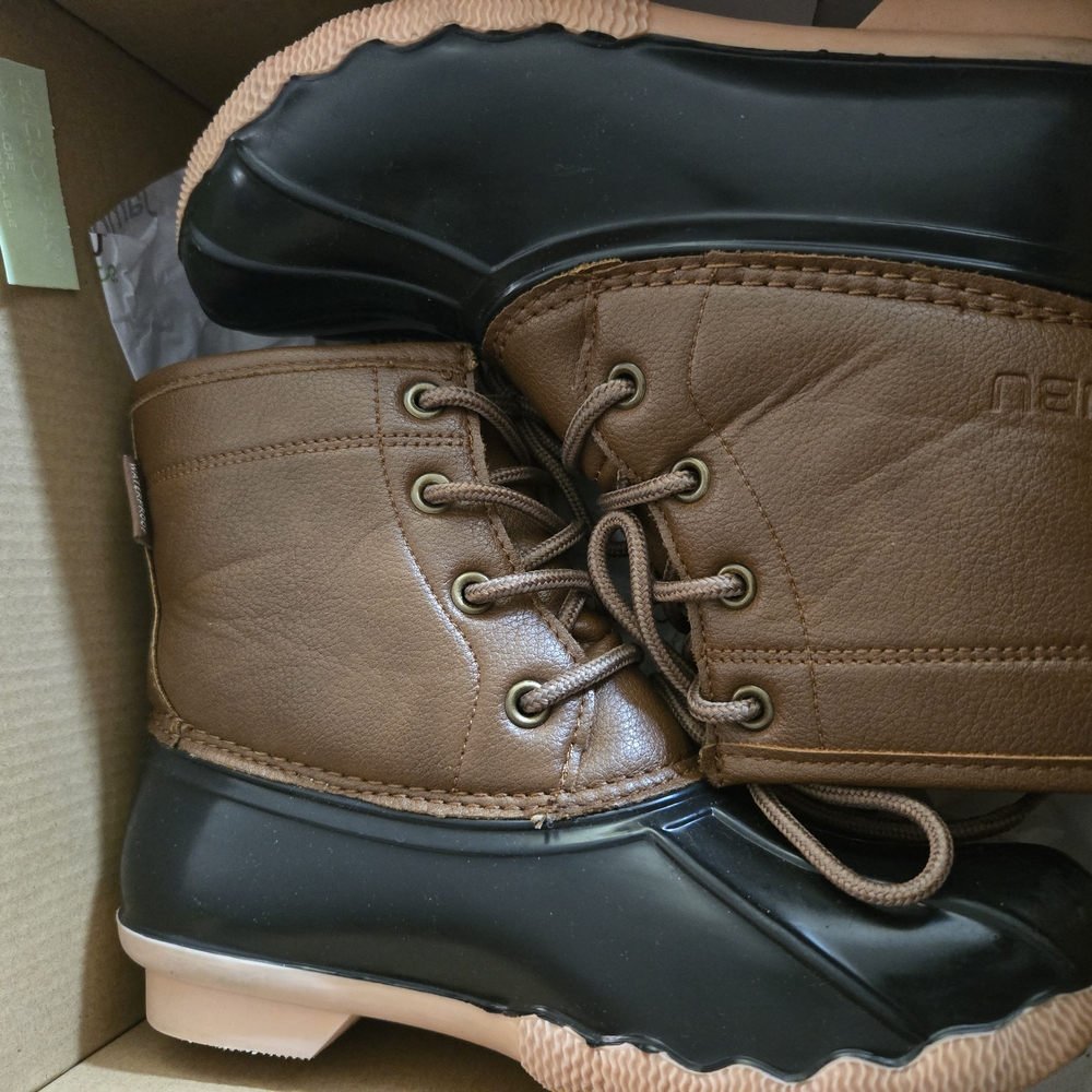 Men's Brown and Black Boots